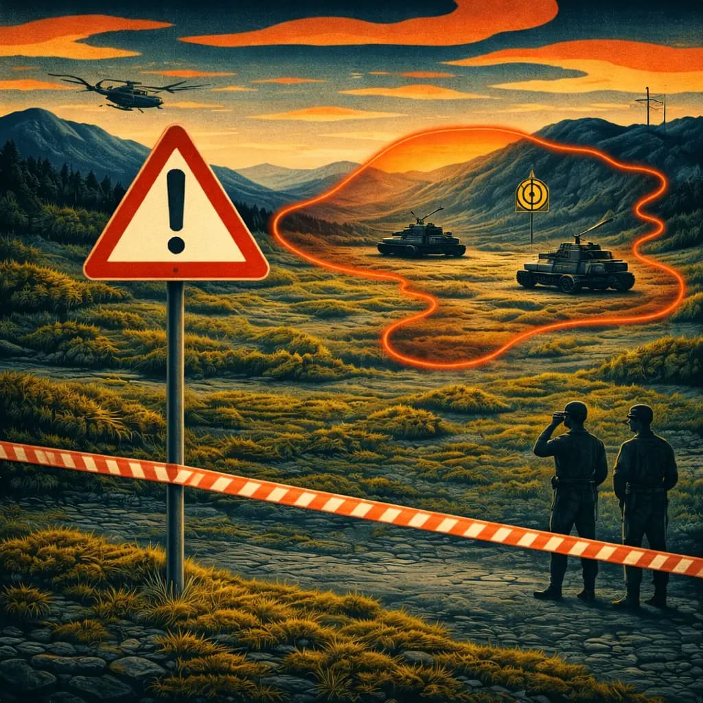 Annunci di tiro / Zone di pericolo